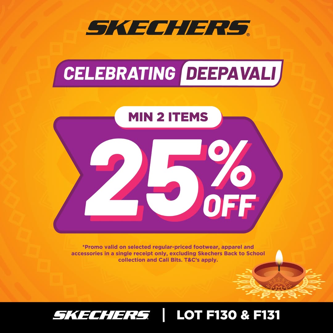 Skechers Deepavali festive season promotion banner
