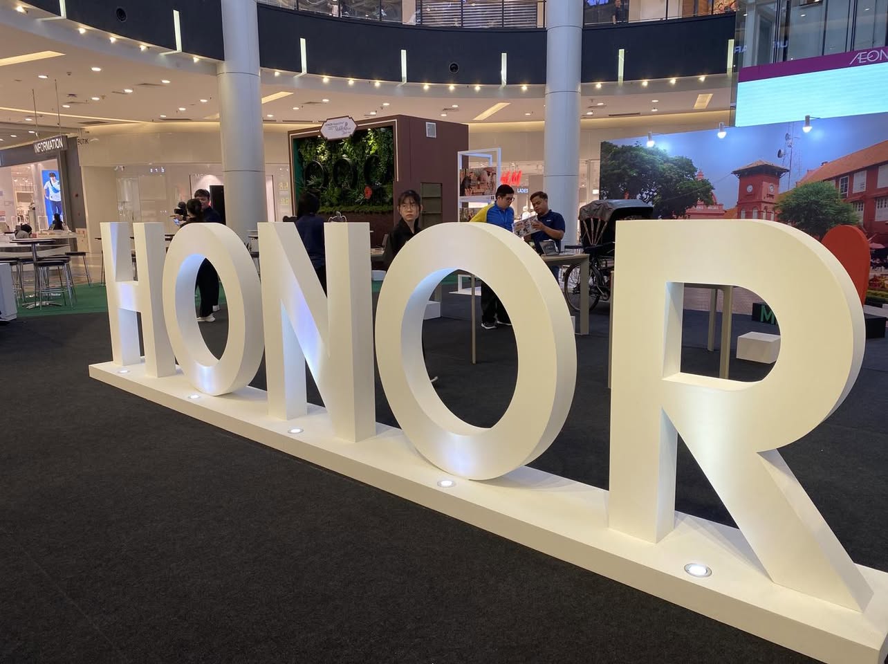 A close-up of the sleek design and technology on display