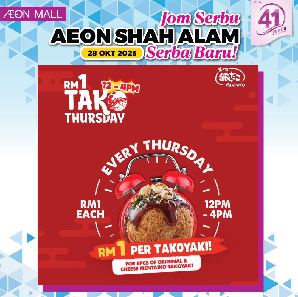 Exciting promotions await at AEON MALL Shah Alam's grand reopening.