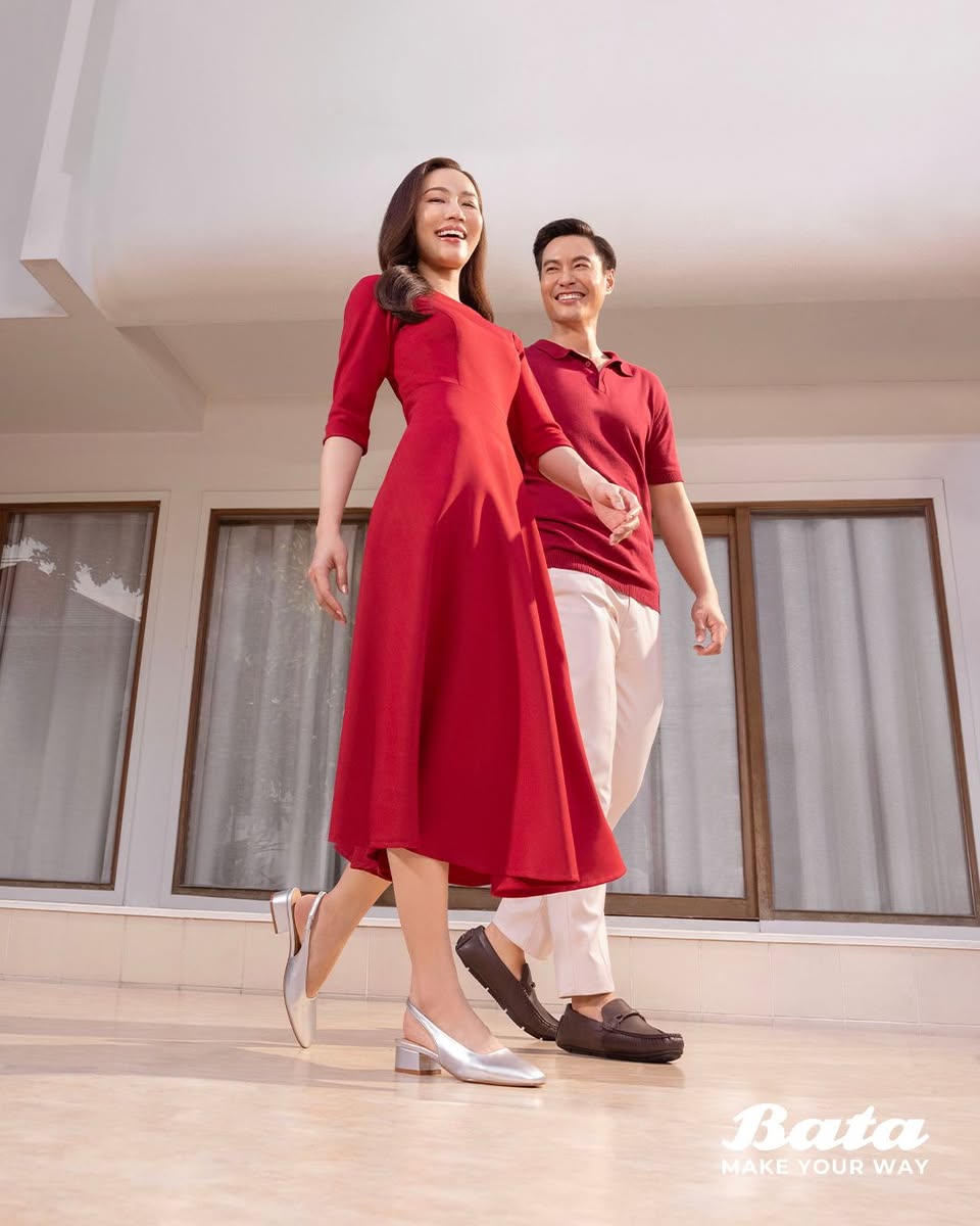 Detailed view of the Bata Chinese New Year footwear range