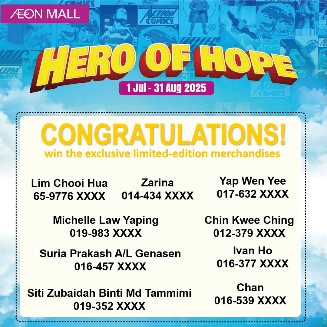 A celebratory image announcing contest winners