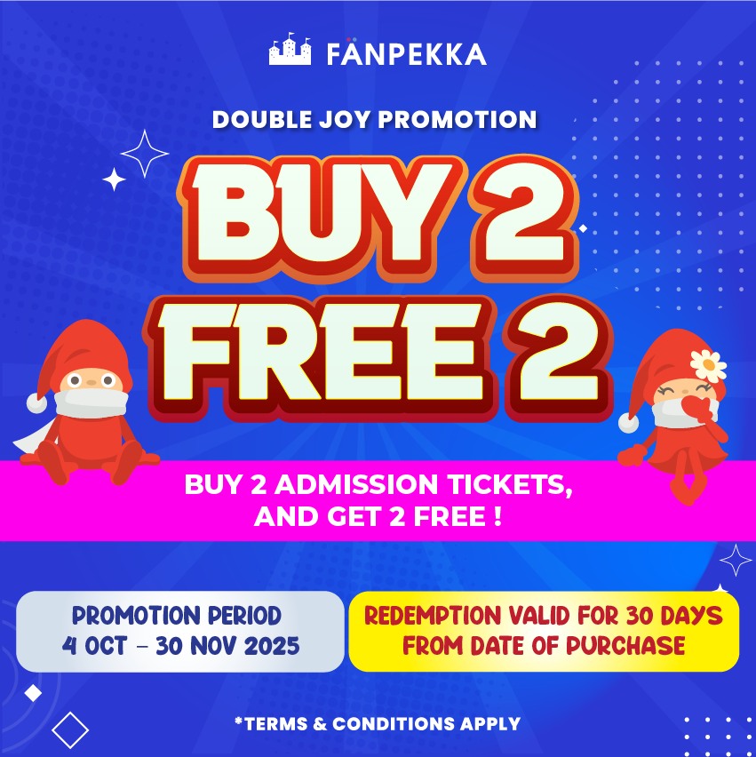 Children playing happily at FANPEKKA indoor playground, illustrating the Double Joy promotion.