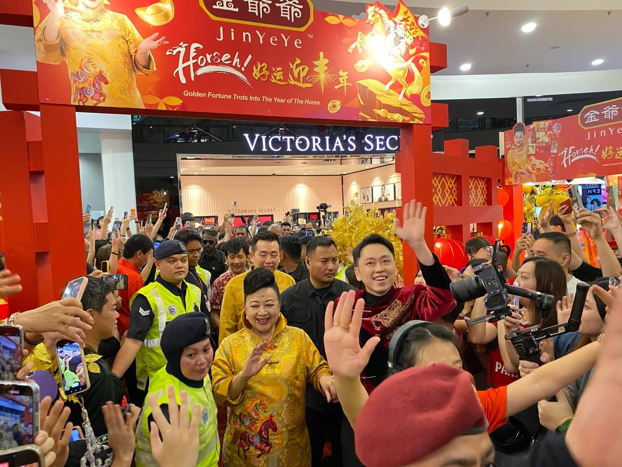Fans and supporters enjoying the Chinese New Year event