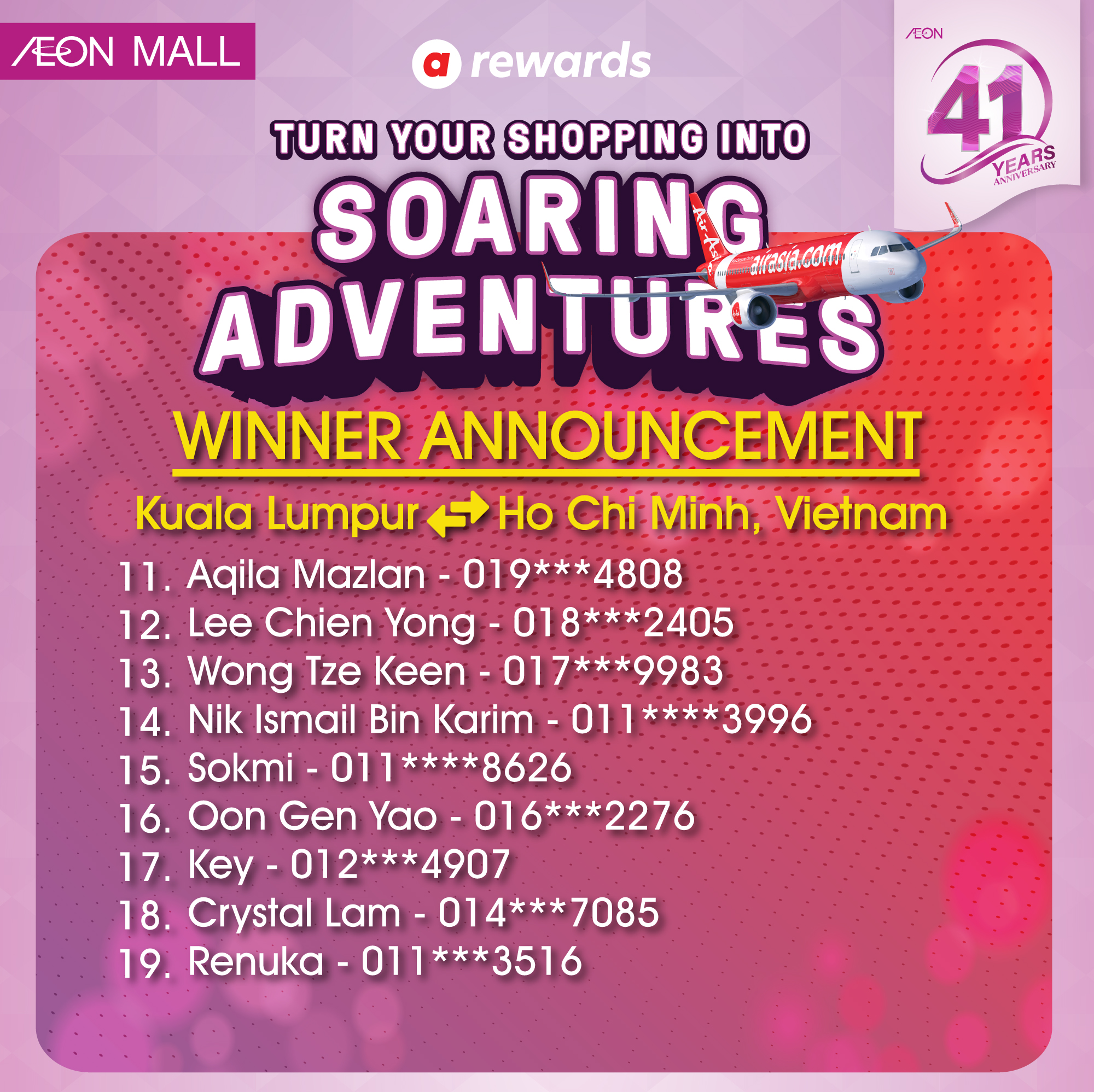 Contest celebration graphics