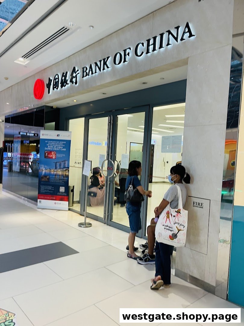 The exterior of Bank of China Jurong East Sub-Branch with its prominent signage and entrance.