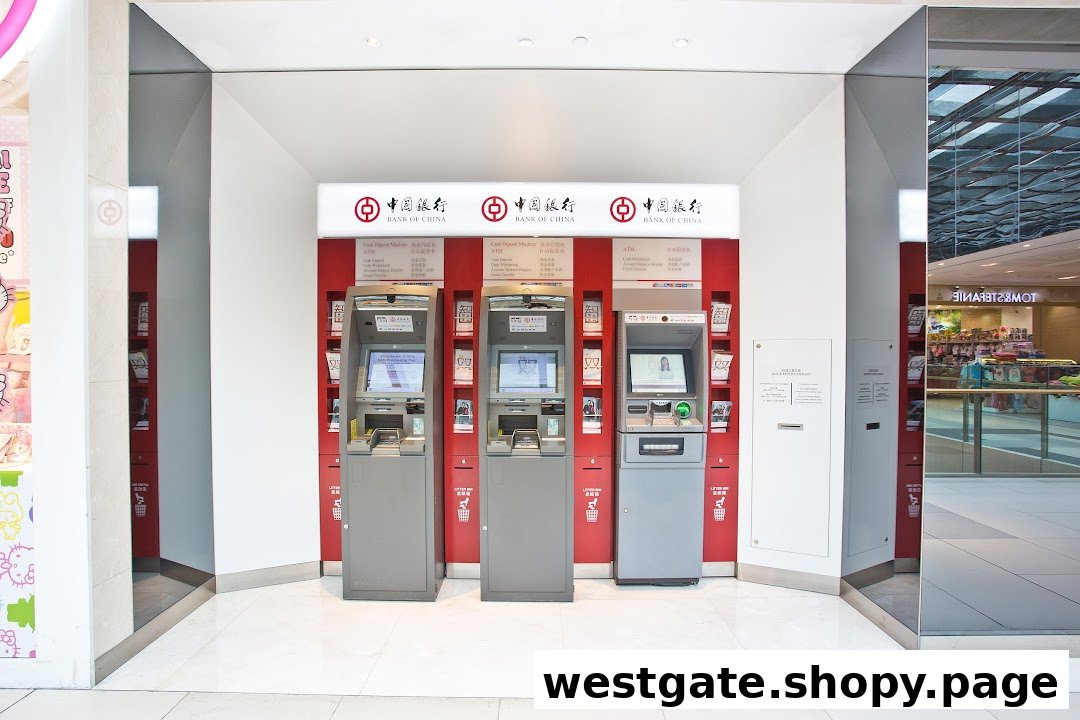 Three Bank of China ATMs and cash deposit machines are available for convenient banking services.