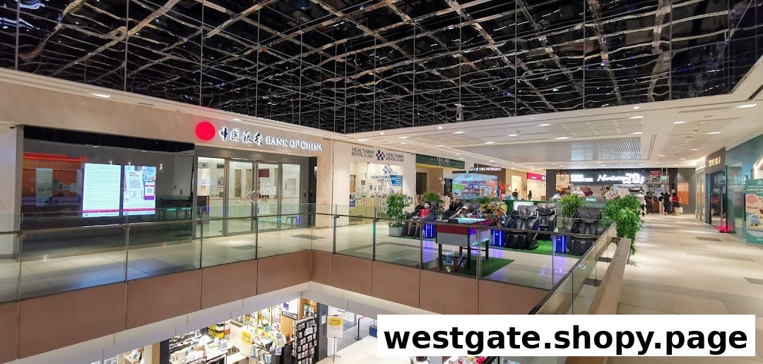 The Bank of China Jurong East Sub-Branch entrance within a bustling shopping mall, offering financial services.
