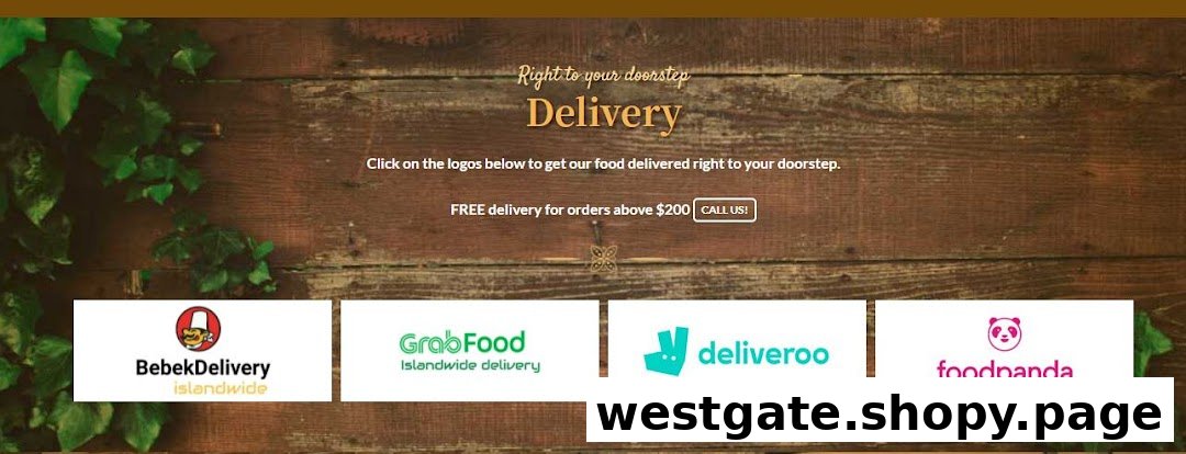 Image displaying various food delivery service options for Bebek Goreng Pak Ndut.