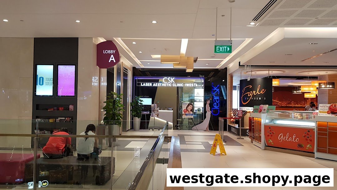 The inviting entrance of ClearSK Aesthetic Clinic at Westgate, showcasing its modern facade.