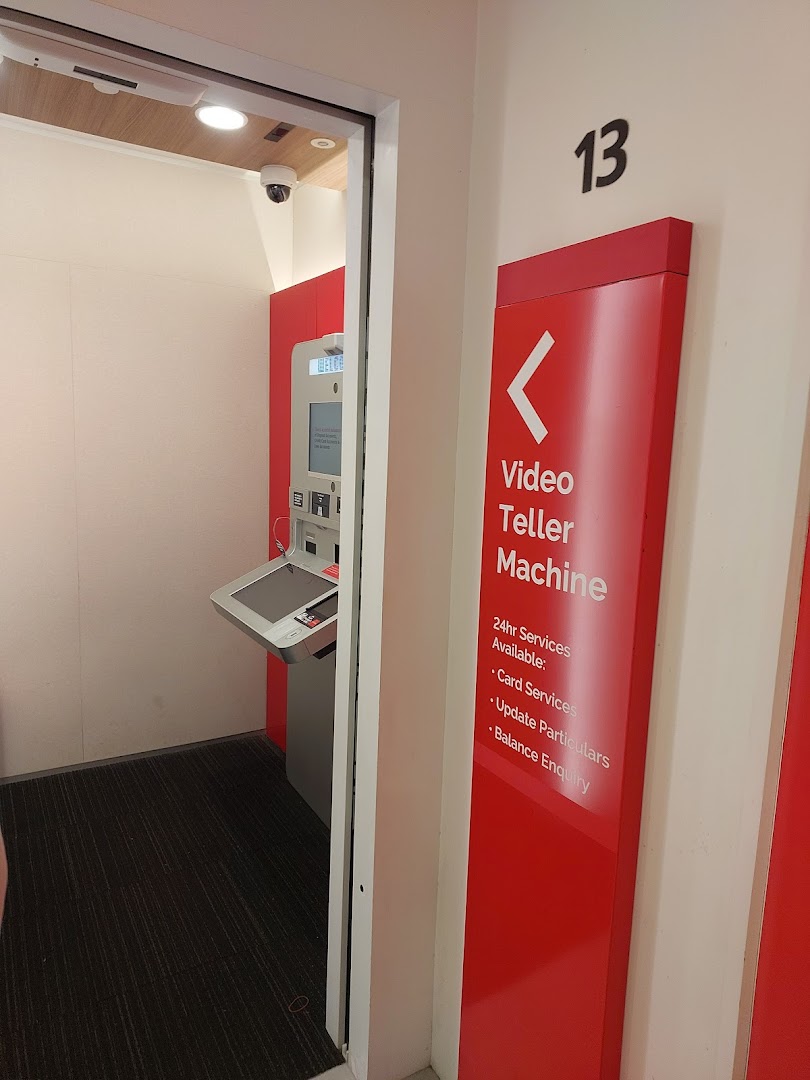 View of a DBS Video Teller Machine (VTM) area, offering 24-hour banking services.