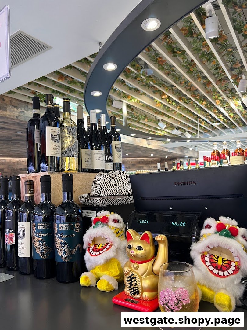 An inviting interior view of Jays Bar showcasing a selection of wine bottles and unique decor.