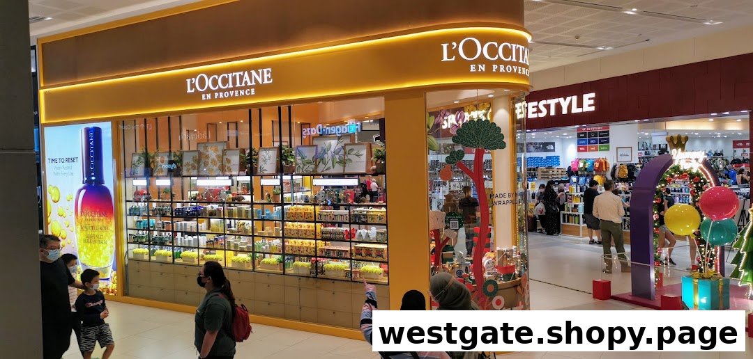 The vibrant L'OCCITANE shop front, showcasing its signature yellow facade, products, and festive decorations.