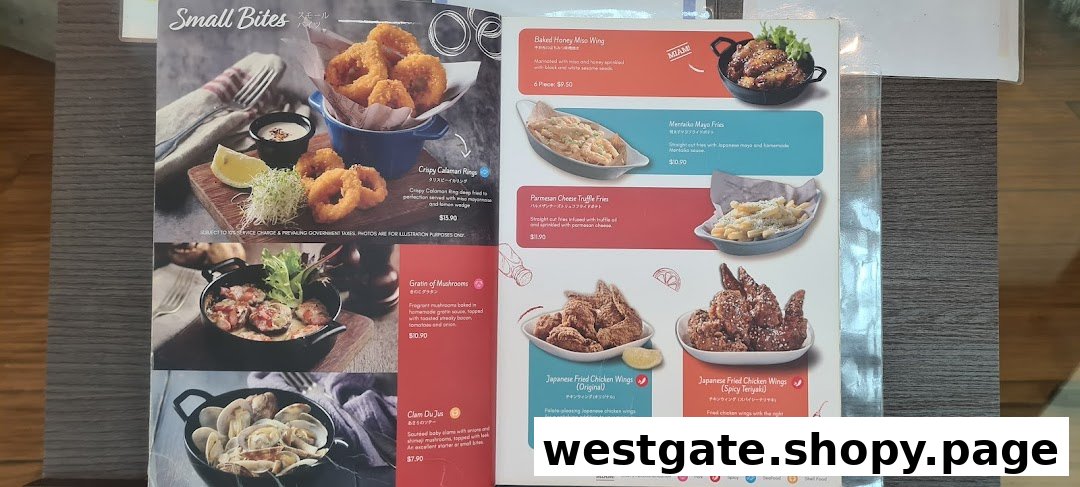 A menu page from Miam Miam French Japanese Cafe Kitchen, showcasing a variety of 'Small Bites' appetizers.