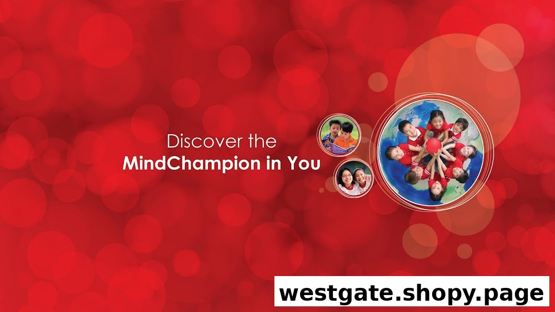 A vibrant red graphic featuring children and the slogan "Discover the MindChampion in You."
