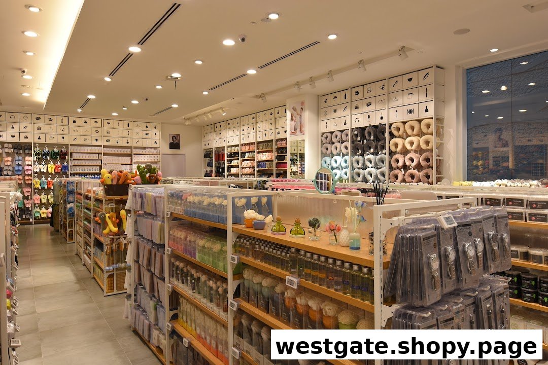 An interior view of MINISO, showcasing aisles filled with diverse lifestyle products, home goods, and accessories.