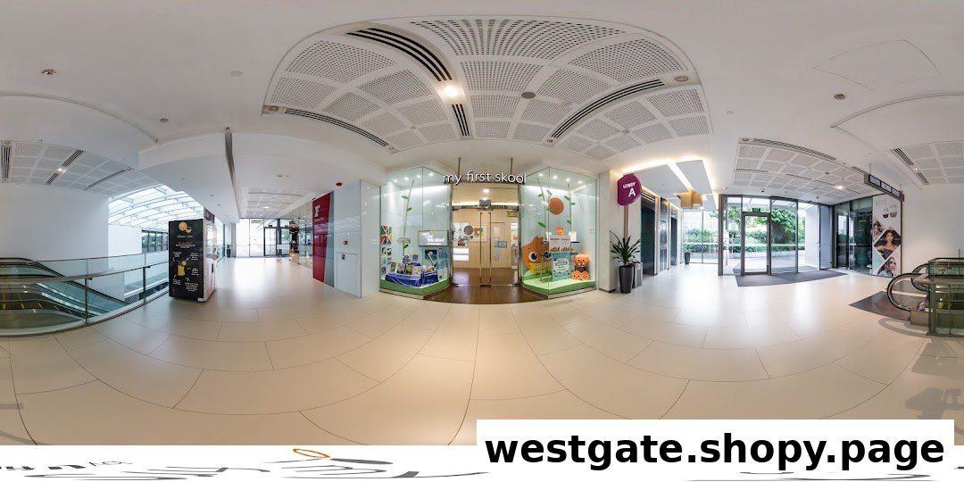 The bright and inviting entrance of My First Skool, a childcare centre, located within Westgate mall.