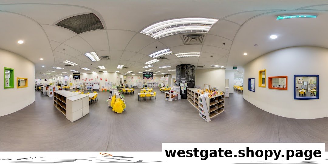 A wide-angle view of My First Skool's bright, organized interior with classrooms and learning areas.