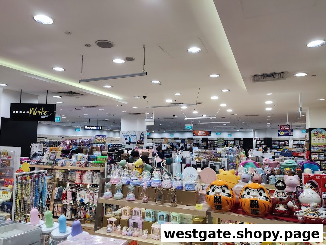 Interior view of POPULAR Bookstore, showcasing books, stationery, gadgets, and gifts.