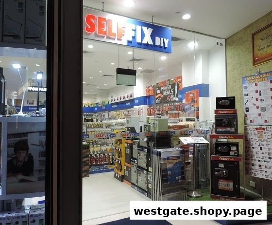 Brightly lit entrance of Selffix DIY, showcasing a wide range of hardware and home improvement products.