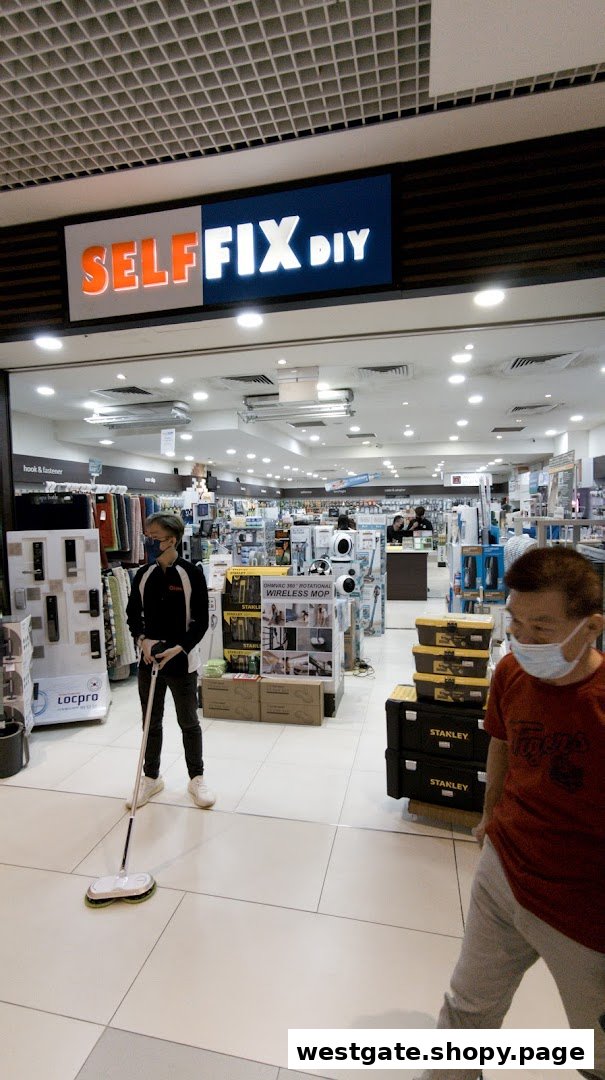 The entrance of Selffix DIY Westgate, showcasing a wide range of home improvement and hardware products.