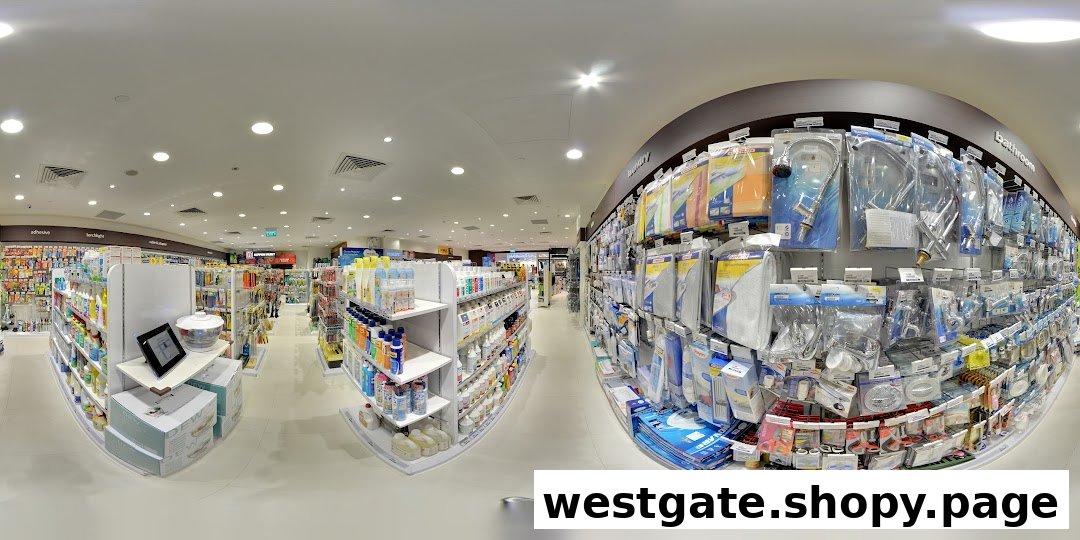 An interior view of Selffix DIY, showcasing aisles filled with home improvement, hardware, and bathroom supplies.