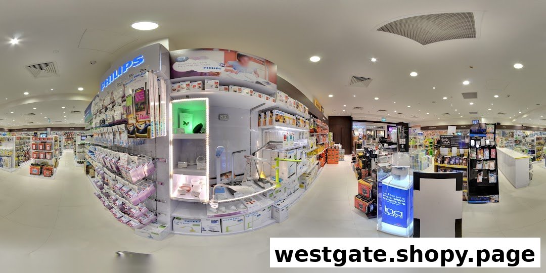 A wide-angle view of the interior of Selffix DIY Westgate, showcasing various electronics and home improvement products.