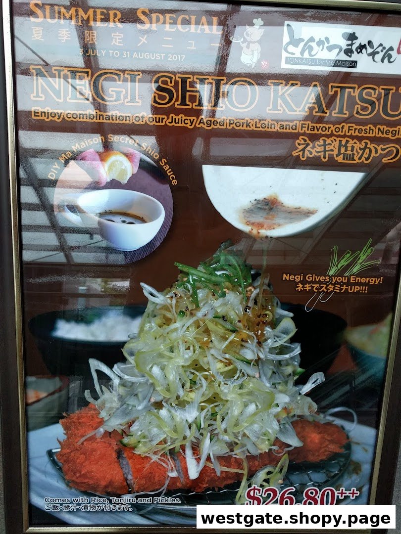 A promotional poster for Tonkatsu by Ma Maison's Summer Special, featuring Negi Shio Katsu.