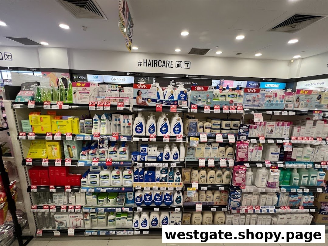 An aisle in Watsons Singapore, featuring a wide array of skincare, haircare, and personal care products.