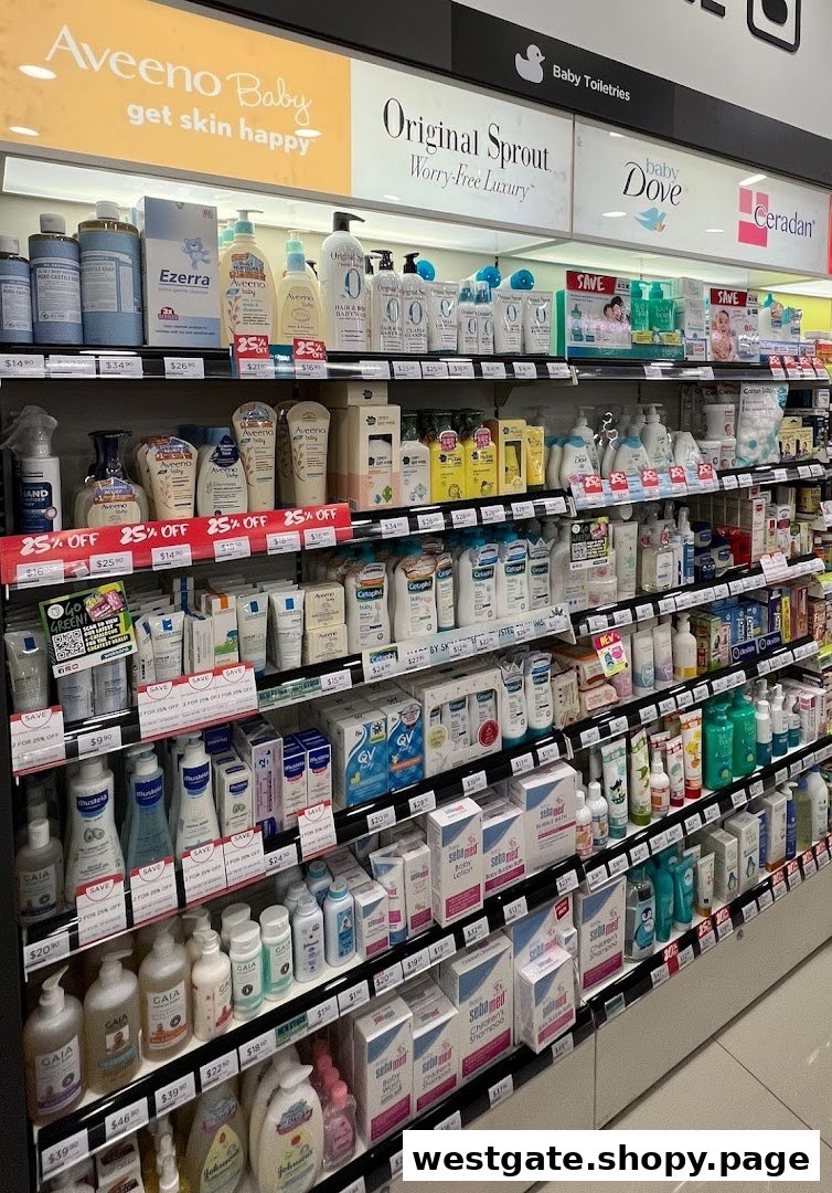 An aisle in Watsons featuring a wide range of baby and personal care products.