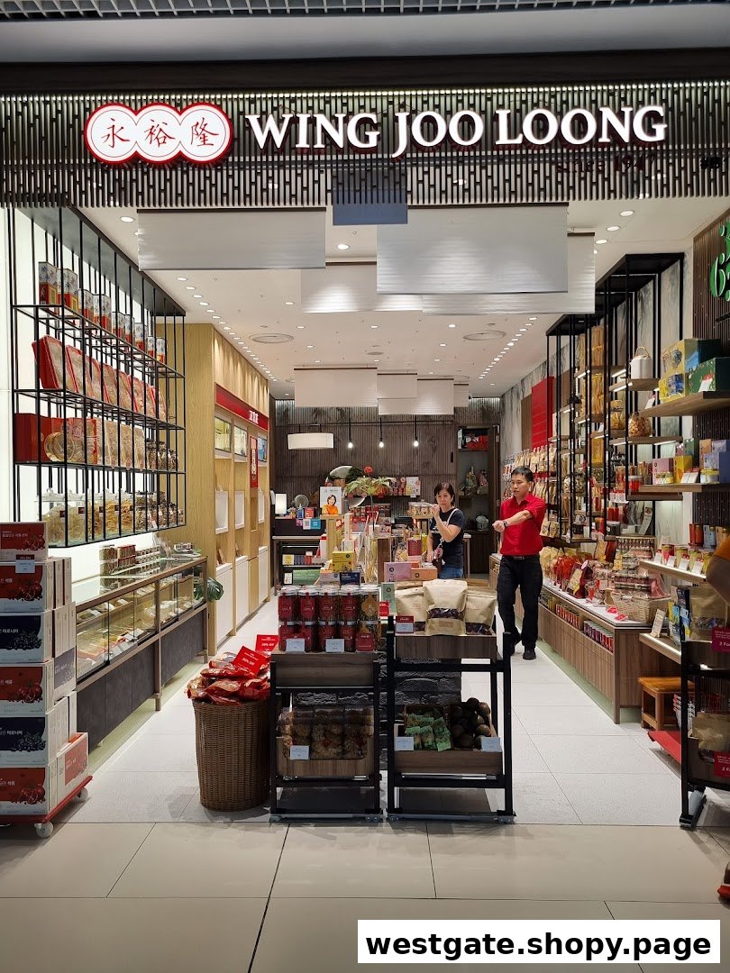 The inviting entrance of Wing Joo Loong, showcasing a wide array of traditional goods and health products.