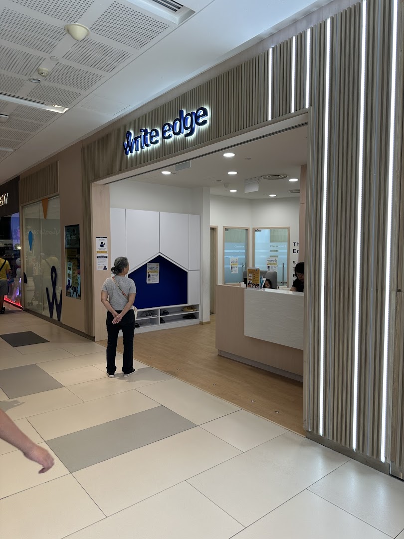 The bright and inviting entrance of Write Edge, an educational enrichment center at Westgate.