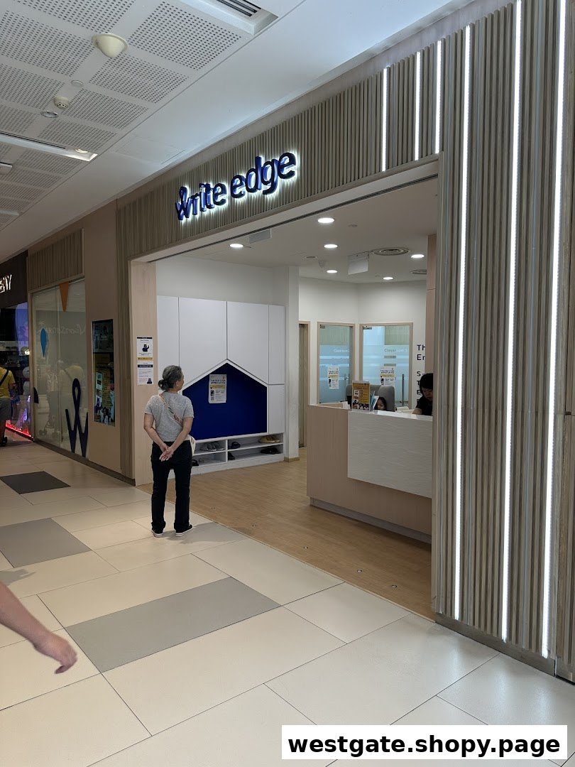 The bright and inviting entrance of Write Edge, an educational enrichment center at Westgate.